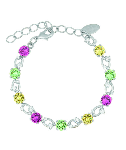 Mässingsarmband Fay Autumn Bloom Combo rhodium