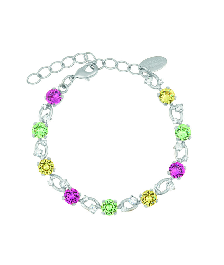 Mässingsarmband Fay Autumn Bloom Combo rhodium