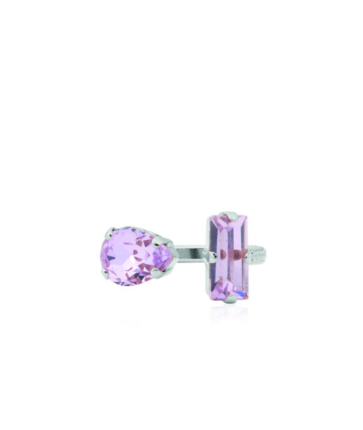 Mässingring Noelle Rhodium Violet
