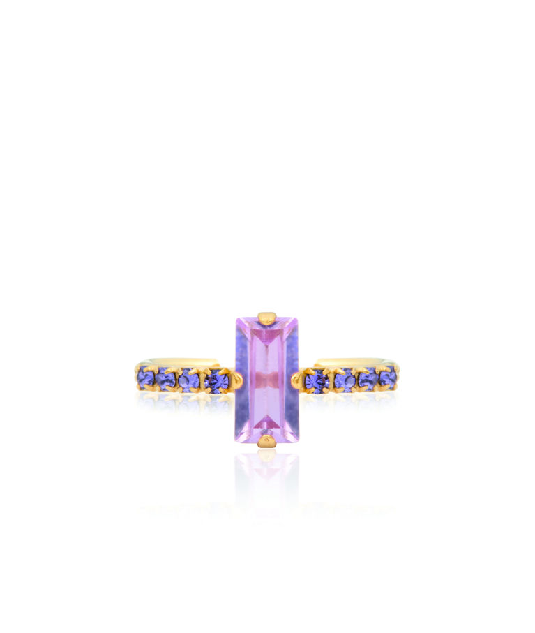 Mässingring Lucy Gold Violet/Tanzanite