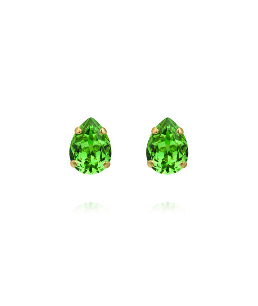 Mässingörhänge Amelia Recreated Peridot Gold