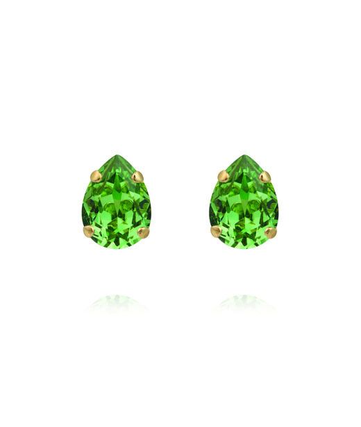 Mässingörhänge Amelia Recreated Peridot Gold