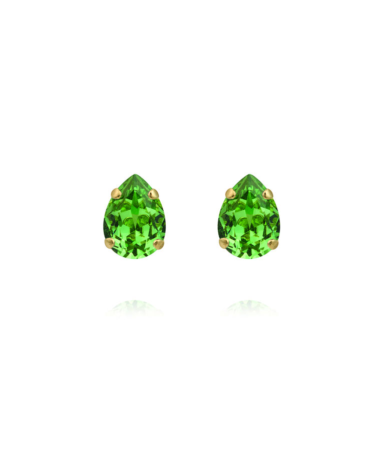 Mässingörhänge Amelia Recreated Peridot Gold