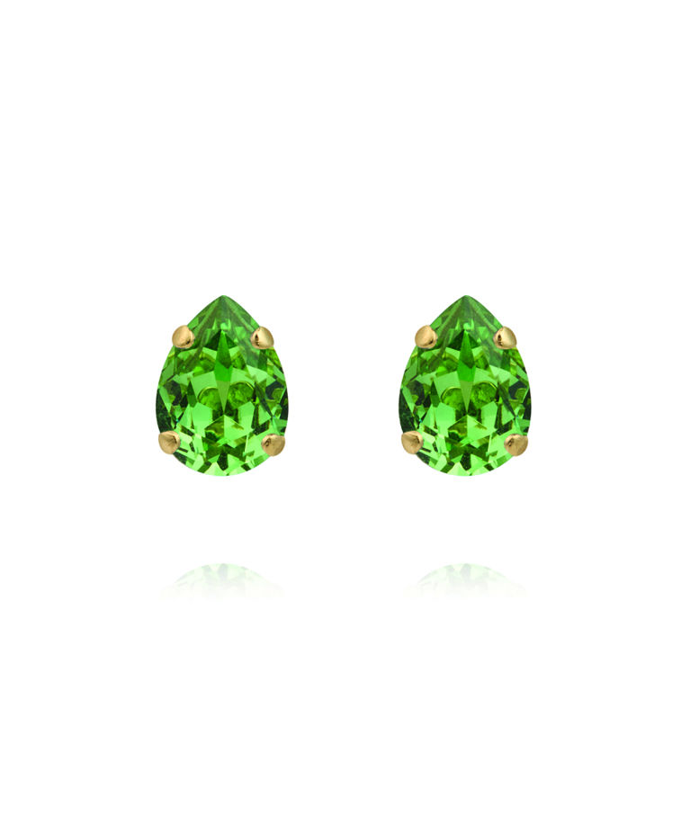 Mässingörhänge Amelia Recreated Peridot Gold