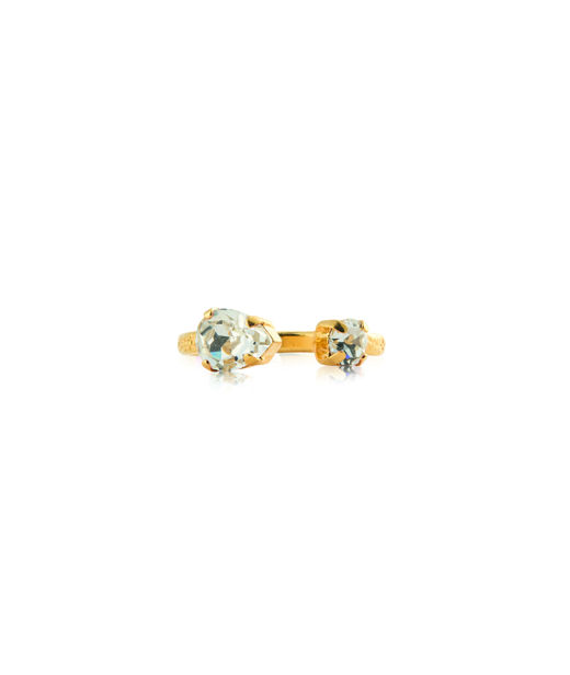 Mässingring Amelia Crystal Gold