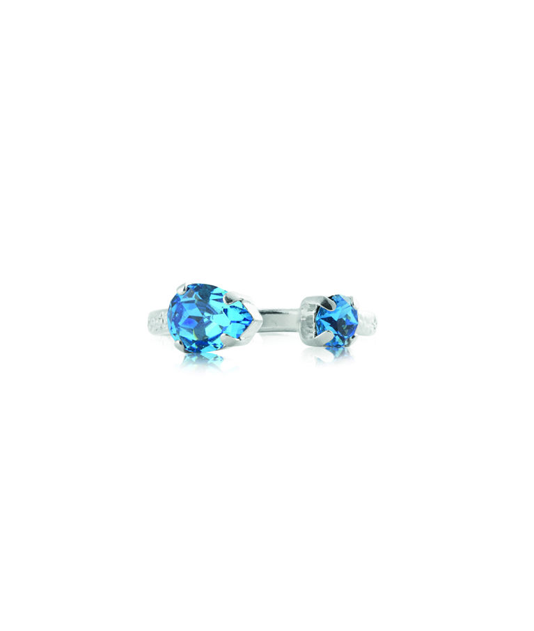 Mässingring Amelia Recreated Iceblue