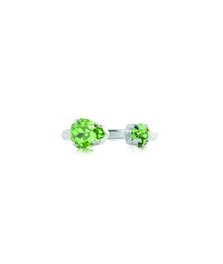 Mässingring Amelia Recreated Peridot