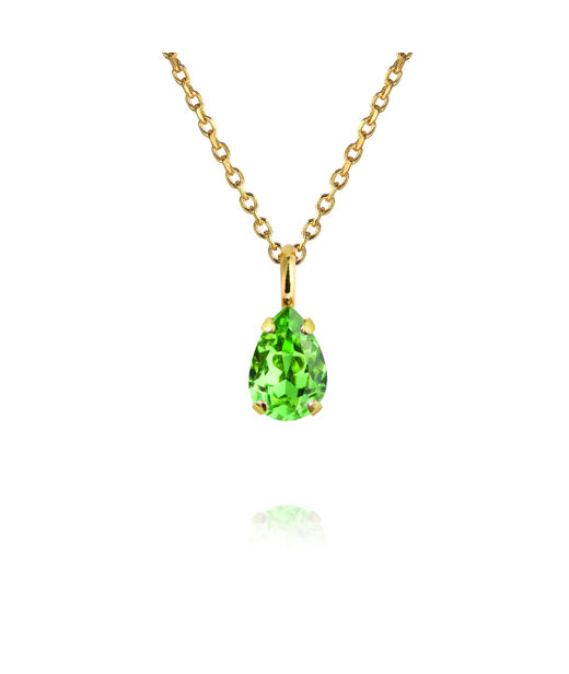 Mässinghalsband Amelia Recreated Peridot gold