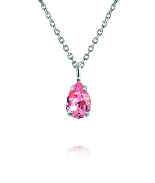 Mässinghalsband Amelia Light Rose rhodium