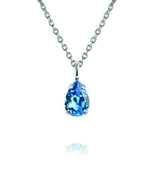 Mässinghalsband Amelia Recreated Iceblue rhodium