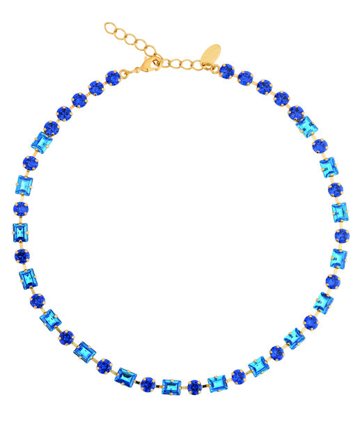 Mässingshalsband DIORA STATEMENT RECREATED BLUE COMBO Gold