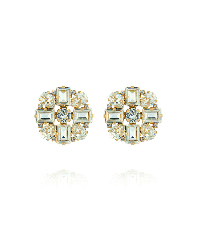 Mässingsörhänge DIORA STATEMENT CRYSTAL Gold