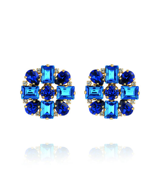 Mässingsörhänge DIORA STATEMENT RECREATED BLUE COMBO Gold