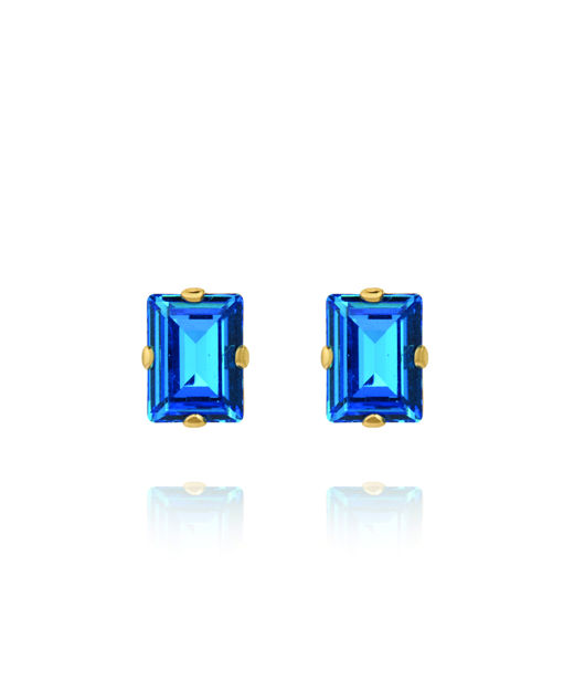 Mässingsörhänge DIORA STUD RECREATED ICEBLUE Gold