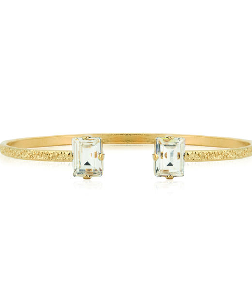 Mässingsarmband DIORA STUD CRYSTAL Gold