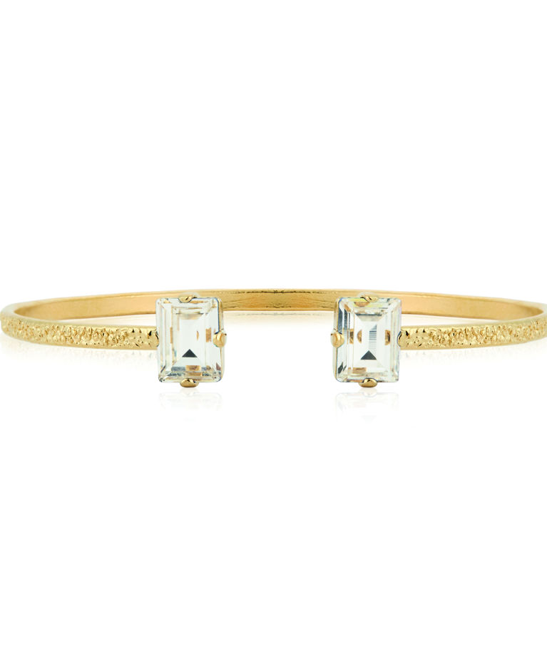 Mässingsarmband DIORA STUD CRYSTAL Gold