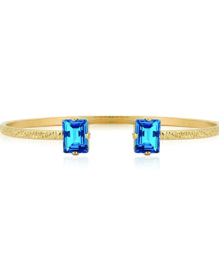 Mässingsarmband DIORA STUD RECREATED ICEBLUE Gold