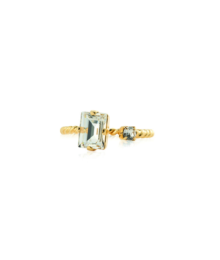 Mässingsring DIORA CRYSTAL Gold