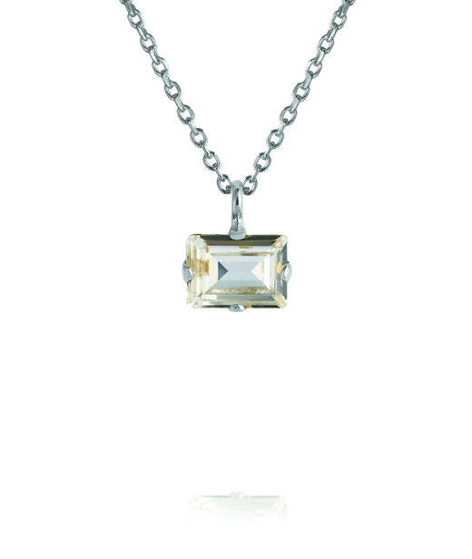 Mässingshalsband DIORA STUD CRYSTAL Rhodium