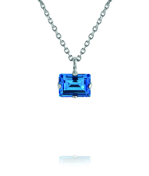 Mässingshalsband DIORA STUD RECREATED ICEBLUE Rhodium