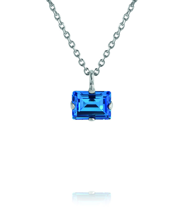 Mässingshalsband DIORA STUD RECREATED ICEBLUE Rhodium
