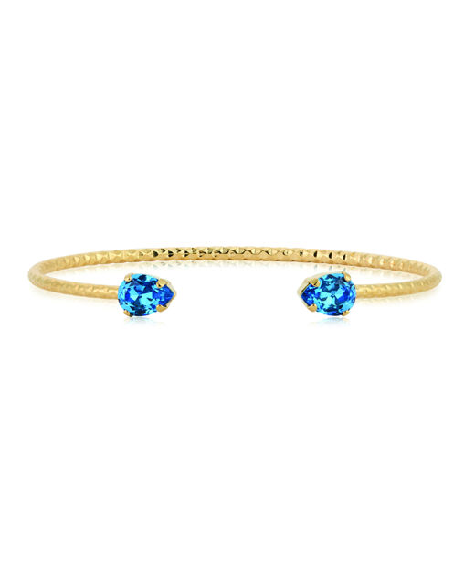 Mässingarmband Amelia Recreated Iceblue Gold