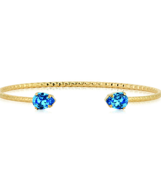 Mässingarmband Amelia Recreated Iceblue Gold