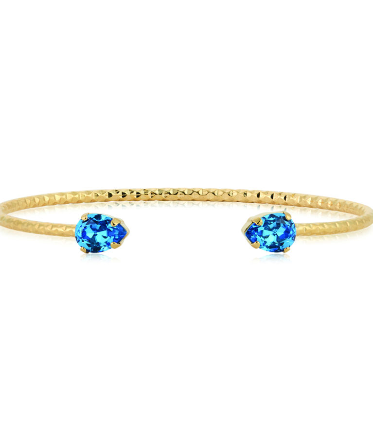 Mässingarmband Amelia Recreated Iceblue Gold