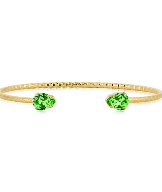 Mässingarmband Amelia recreated Peridot Gold