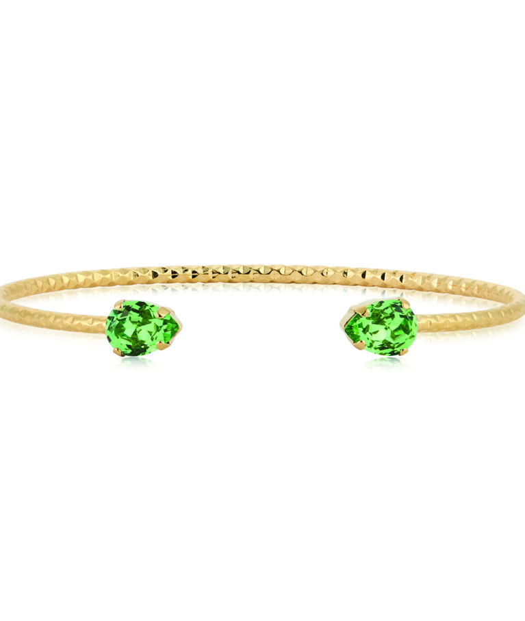 Mässingarmband Amelia recreated Peridot Gold