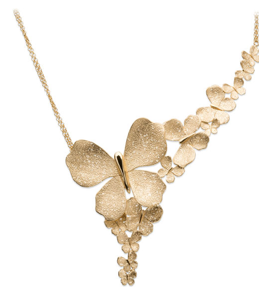 Silverhalsband Butterfly fg