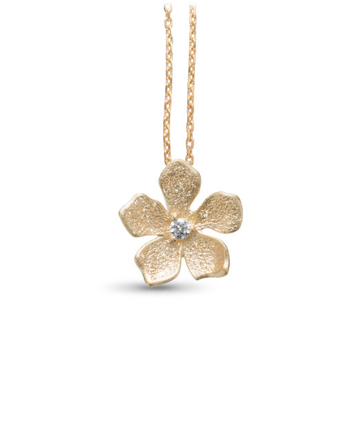 Silverhalsband Flower fg