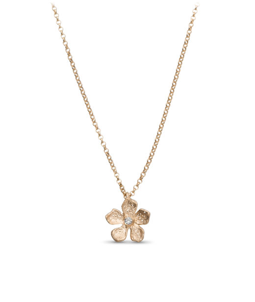 Silverhalsband Flower fg