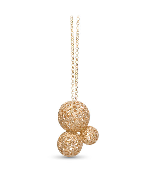 Silverhalsband Stardust Globe fg