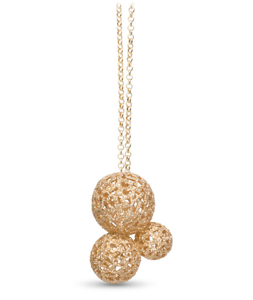 Silverhalsband Stardust Globe fg