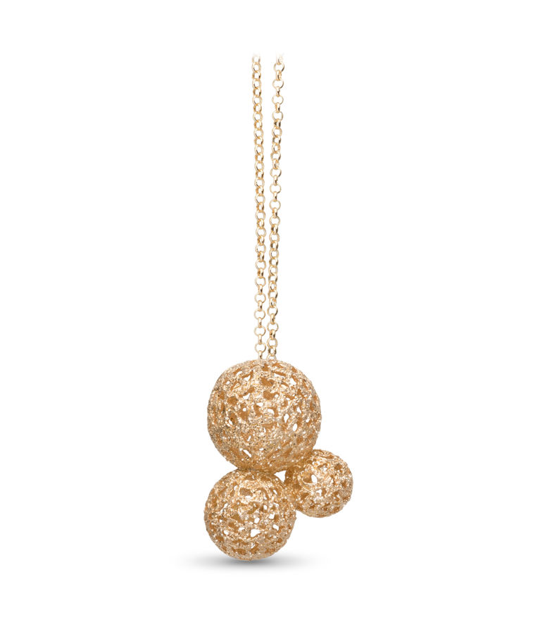Silverhalsband Stardust Globe fg