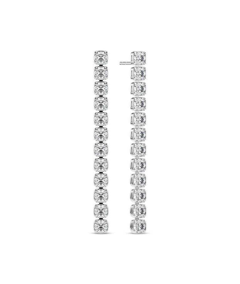 14k vg örhänge Diamante 0,91ct LAB