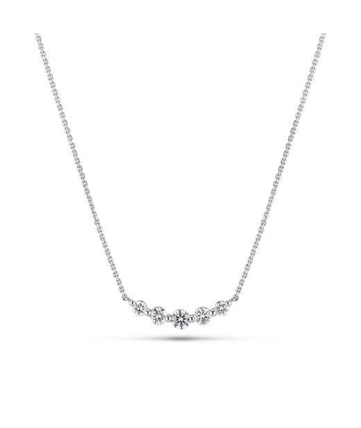 14k vg halsband Tiara Piccolo 0,37ct LAB