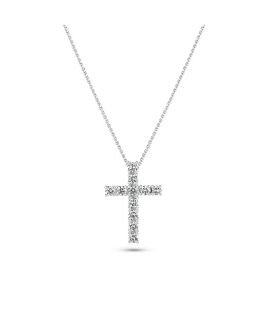 14k vg halsband Alba 0,64ct LAB