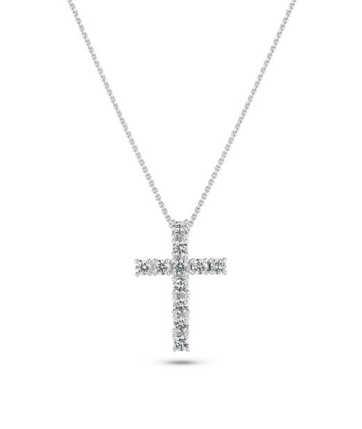 14k vg halsband Alba 0,64ct LAB