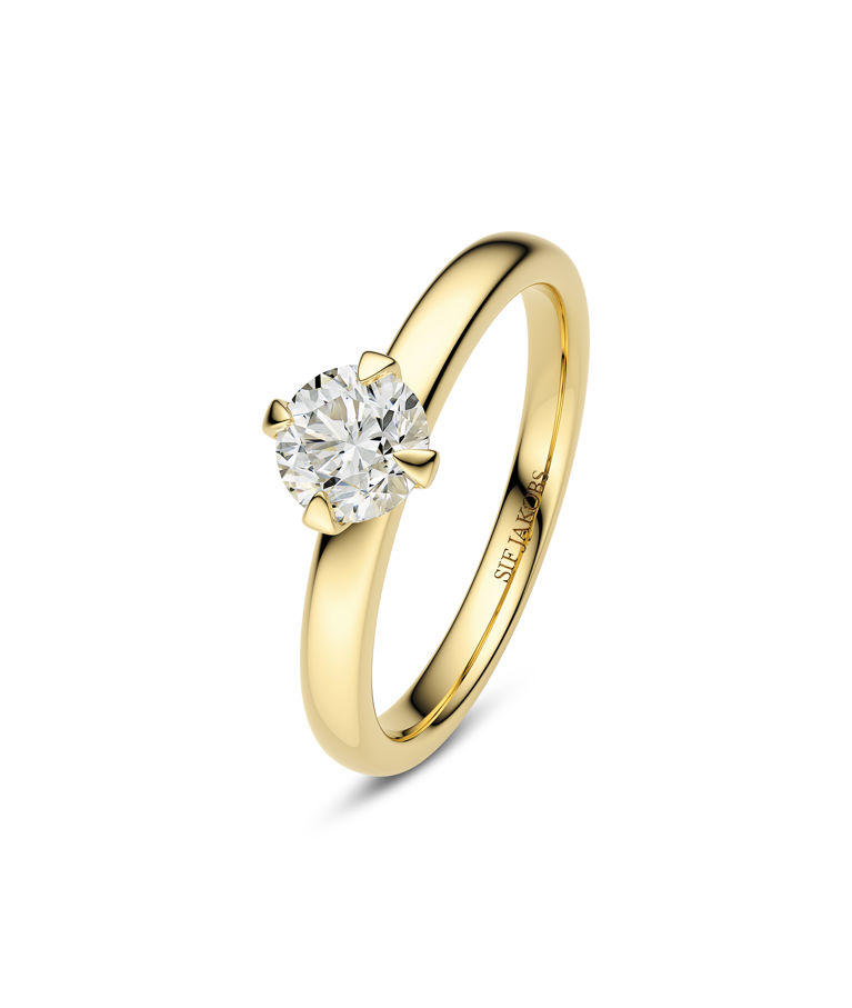 14k ring Venice 0,50ct LAB SIZE 54