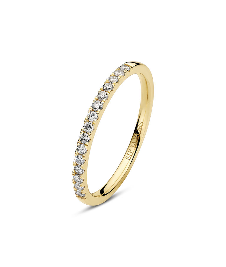 14k gg ring Alba 0,23ct LAB SIZE 54
