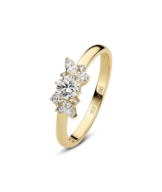 14k gg ring Lovere 0,57ct LAB SIZE 54