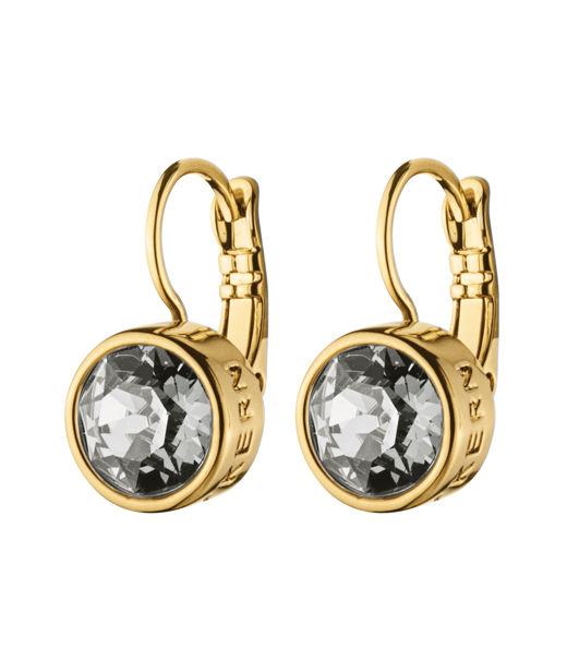 Mässingörhänge Louise Grey gold