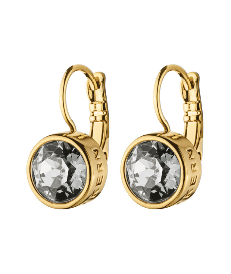 Mässingörhänge Louise Grey gold
