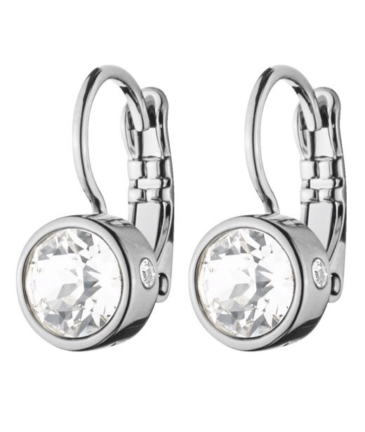Mässingörhänge Madu Crystal