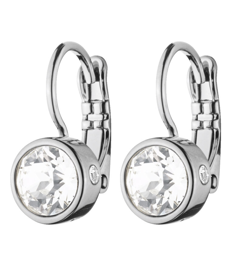 Mässingörhänge Madu Crystal