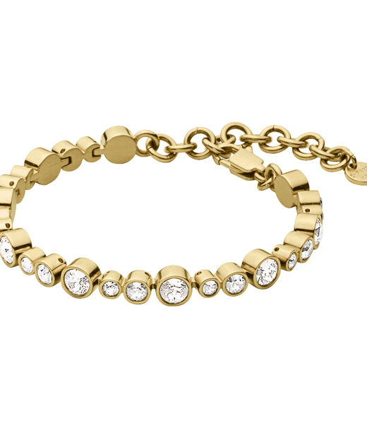 Mässingarmband Teresia Crystal gold