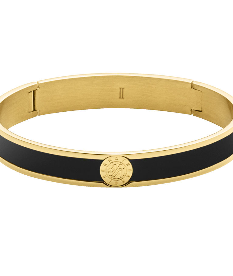 Mässingarmring Pennika Black gold stl 1