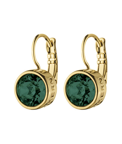 Mässingörhänge Louise Green gold